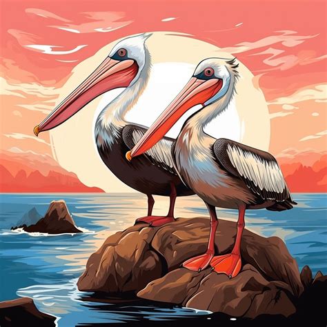 Pelican Vector Art Print Free Stock Photo - Public Domain Pictures