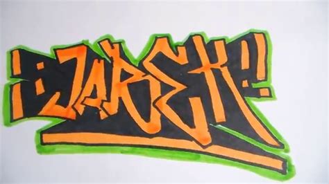 Como Hacer Un Graffiti Facil Y Rapido Jabek Youtube