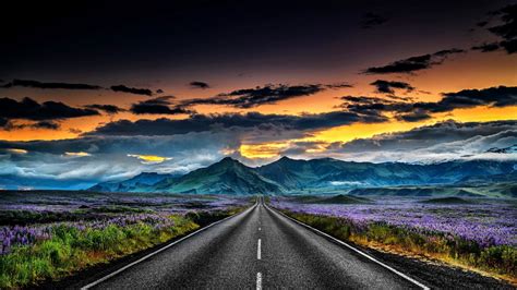 1600x900 Resolution Iceland Landscapes Road 1600x900 Resolution