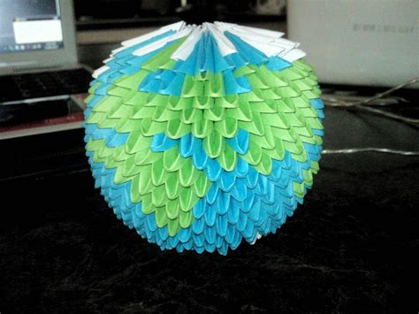 3d Origami Earth By Aznlancelot On Deviantart