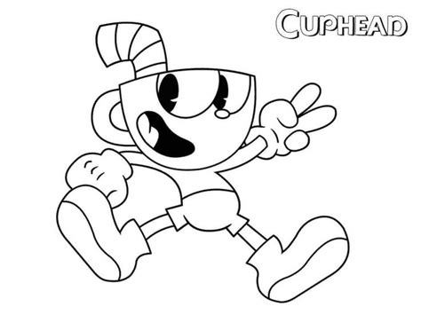 On the way of the heroes there are a variety of monsters. Free Printable Cuphead Coloring Pages | Cartoon coloring ...