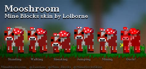 Mine Blocks Mooshroom Skin By Lolborne