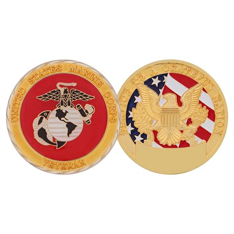 Marine Corps Veteran Coin Devil Dog Depot
