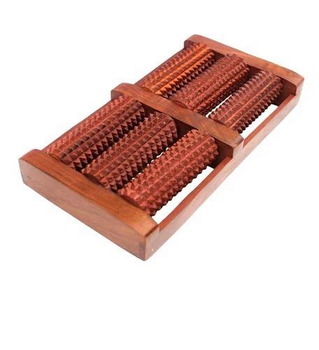 Wooden Hand Massager Roller Body Stress Acupressure Acupuncture Foot Massage At Rs 210piece