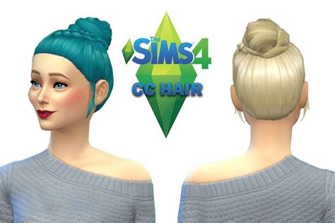 The Sims 4 Cc Hair Maxis Match The Sims Sims Sims 4