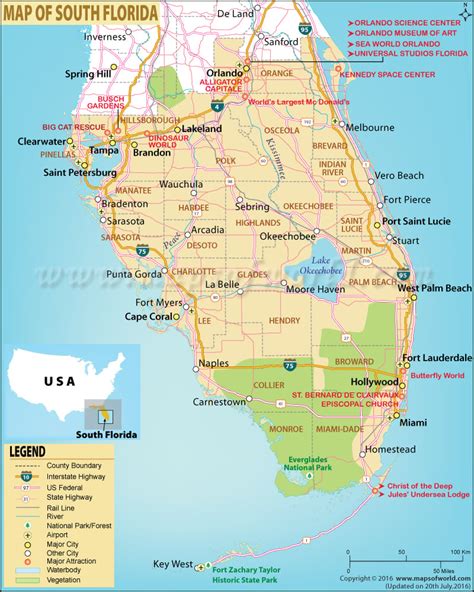 Map Of South Florida South Florida Map