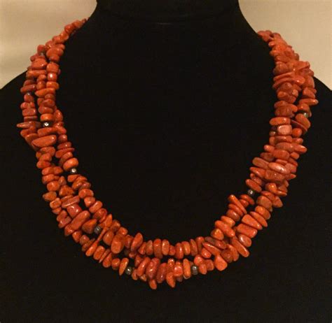 Fabulous Coral Vintage Necklace Etsy Necklace Necklace Etsy