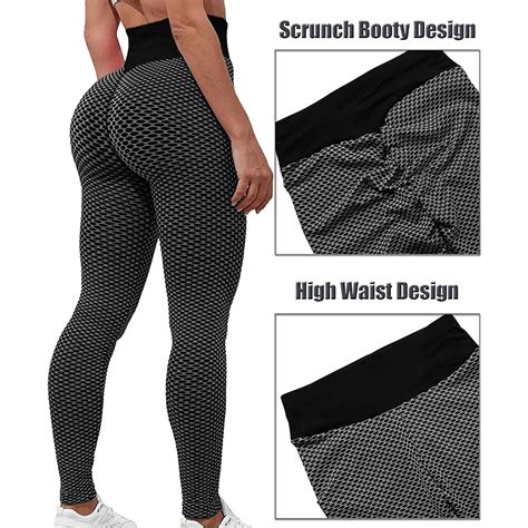 venuzor women s high waist booty yoga pants butt lift textured leggings weight loss tummy