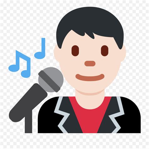 Twemoji2 1f468 Man Singer Emojiemoji Music Free Transparent Emoji