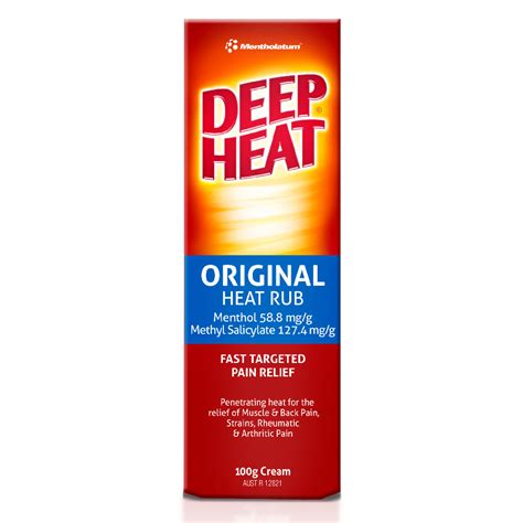 Deep Heat Original Pain Relief Cream Deep Heat Australia