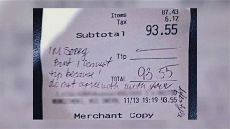 Waitress Not Tipped For Being Homosexual May Be Hoax Oklahoma City
