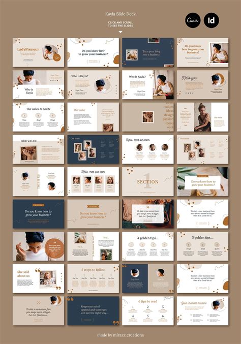 Handpicked open source templates, themes and decks for google slides, powerpoint and keynote that will help you to capture your audience and deliver the perfect presentation. Slide Deck / CANVA, INDD / Kayla | Powerpoint presentation ...