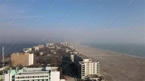 V Deo Do Stock Aerial Video Of Mamaia Beach One Of The Most Spectacular Black Sea Beaches On