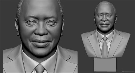 Confirming the directive by president kenyatta, state house chief of staff mr. Uhuru Kenyatta portrait bust on Behance