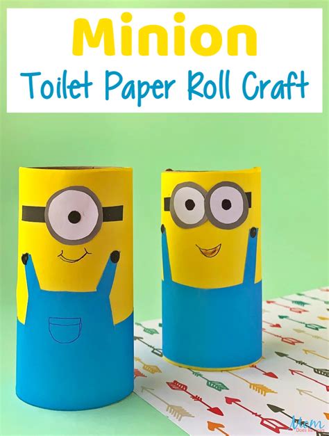 Minion Toilet Paper Roll Craft For Kids Mom Does Reviews