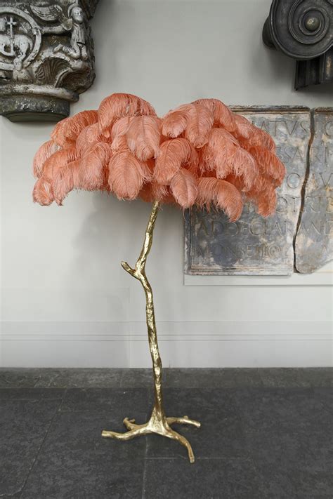 Touch device users, explore by touch or with swipe gestures. Our illuminating palm // Ostrich feather lamp available from www.amoderngrandtour.com | Feather ...