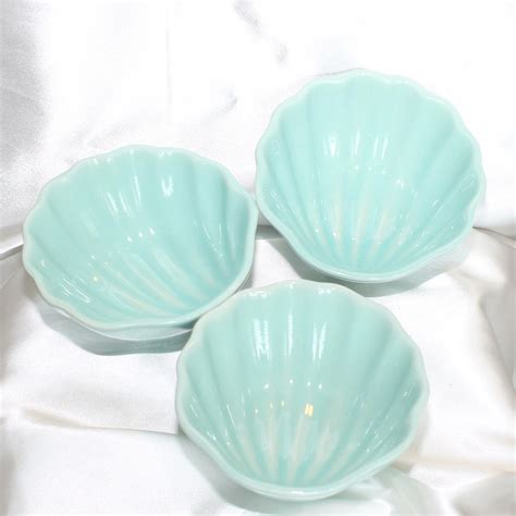 Turquoise Mermaid Shell Dishes Shell Dishes Mermaid Home Decor