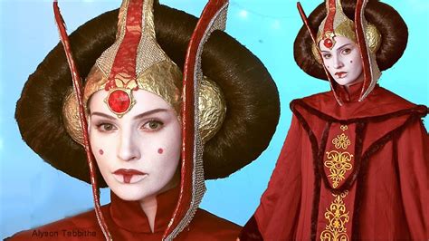 queen amidala star wars makeup hair costume cosplay tutorial youtube