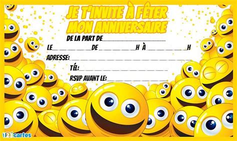 Trouver les meilleurs conseils pour des fêtes photo carte carteanniversaire13 ans google sites. invitation-anniversaire-smileys | Invitation anniversaire ...