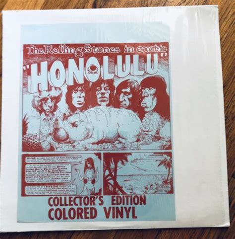Popsike Com Rolling Stones In Exotic Honolulu RARE Live LP Not TMOQ Blue Vinyl