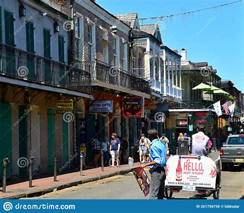 Street Scene In The French Quarter In New Orleans Louisiana Editorial