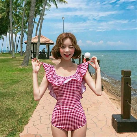 trajes de baño coreanas korean swimsuits ♥