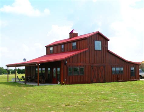 Barndominiums, often nicknamed barndos, originated from an idea to make homes cheaper by using the shell of a metal building as the exterior of a house. Barns and Buildings - quality barns and Buildings - horse ...