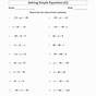 Equations With Two Variables Worksheet