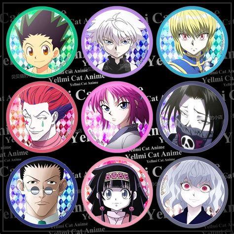 Hunter X Hunter Character Style Pins Anime Buttons Cosplayftw