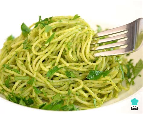 Espagueti verde con chile poblano Receta FÁCIL