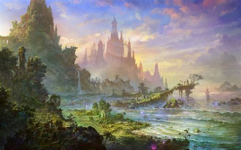 A Fairly Large Collection Of Location Art Fantasy Landscape Fantasy Art Landscapes Fantasy