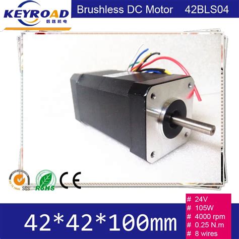 1pcs 24v 4000rpm 775w 42mm Square Brushless Dc Motor With Hall Low