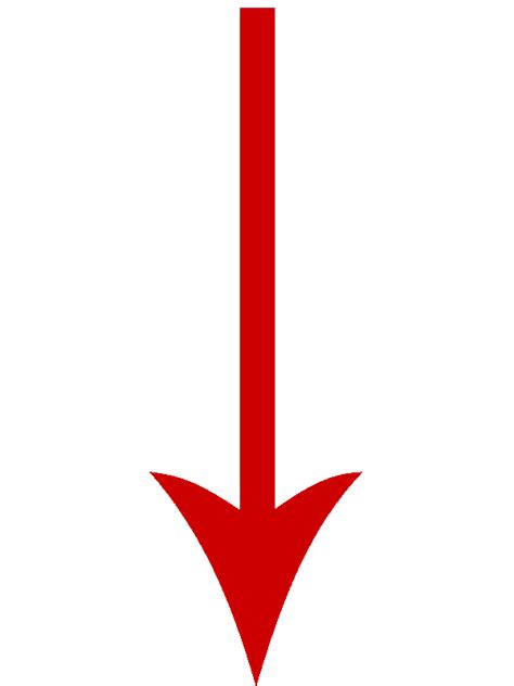 Red Down Arrow Illustration Png Free Download