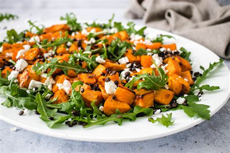 Roasted Sweet Potato Lentil Salad The Delicious Plate