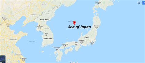 Where Is Sea Of Japan What Sea Is Japan In Where Is Map