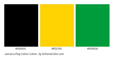 jamaica flag colors country flags