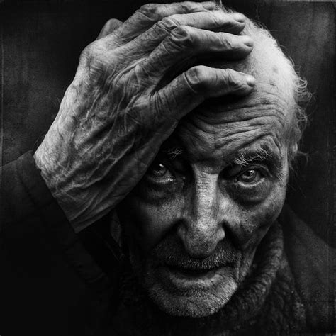 by lee jeffries old man powerful face hand fingers wrinckles aged lines of life beard