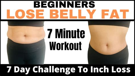 7 DAY CHALLENGE 7 MINUTE BEGINNERS WORKOUT TO LOSE BELLY FAT HOME