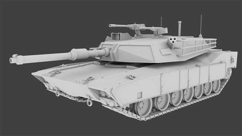 M1 Abrams Tank 3d Asset Low Poly Cgtrader