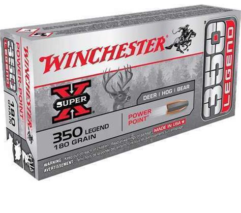 350 Legend 20 Rounds Ammunition Winchester 180 Grain Soft Point 5899005