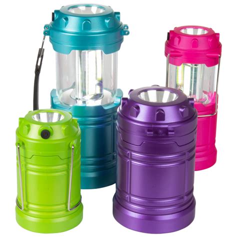 Morningsave Securebrite Set Of 4 Pop Up Led Lanterns With Spotlight