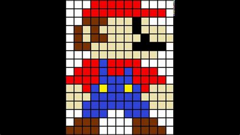 Minecraft Mario Pixel Art Grid Images And Photos Finder