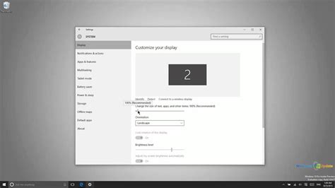 Changing The Screen Resolution In Windows 10 Youtube