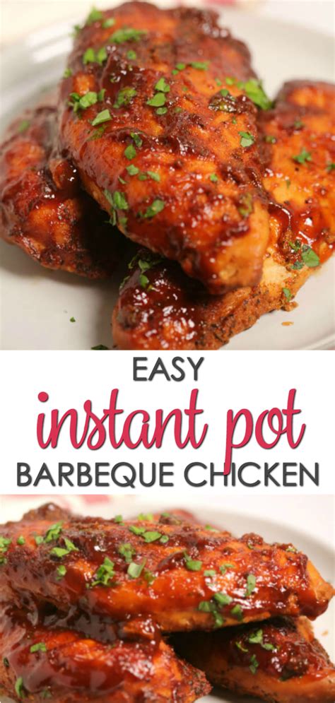 Put the two together and you have the perfect combination for dozens of delicious dinners. Instant Pot Barbecue Chicken | Easy, flavorful chicken in ...