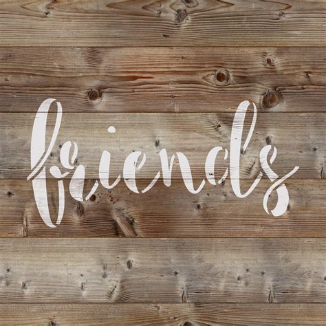 Friends Stencil Reusable Diy Craft Stencils Of The Word Etsy
