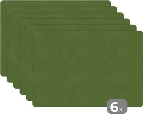 Placemats Groen Leer Keuken Placemat Tafel X Cm Stuks Bol Com