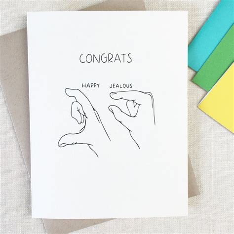 Funny Wedding Engagement Congrats Promotion Card House Warming T For