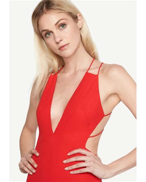 Lyst Fame And Partners Surreal Dreamer Dress In Red