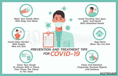 Prevention And Treatment Tips For COVID Nineteen Infographic Healthcare And Medical About Flu