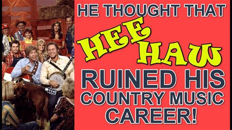 Why This Hee Haw Star Quit The Show Because He Felt It Was Ruining